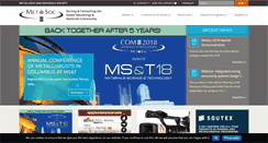 Desktop Screenshot of metsoc.org